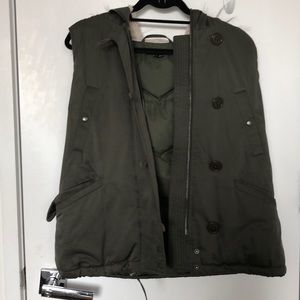 THEORY green M vest